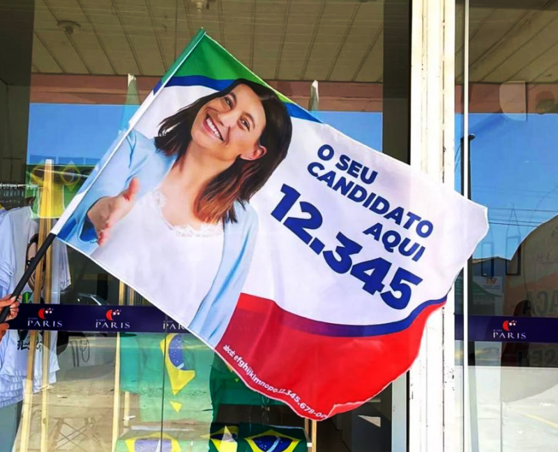 Bandeira em Tecido Personalizada | Gráfica Criarte