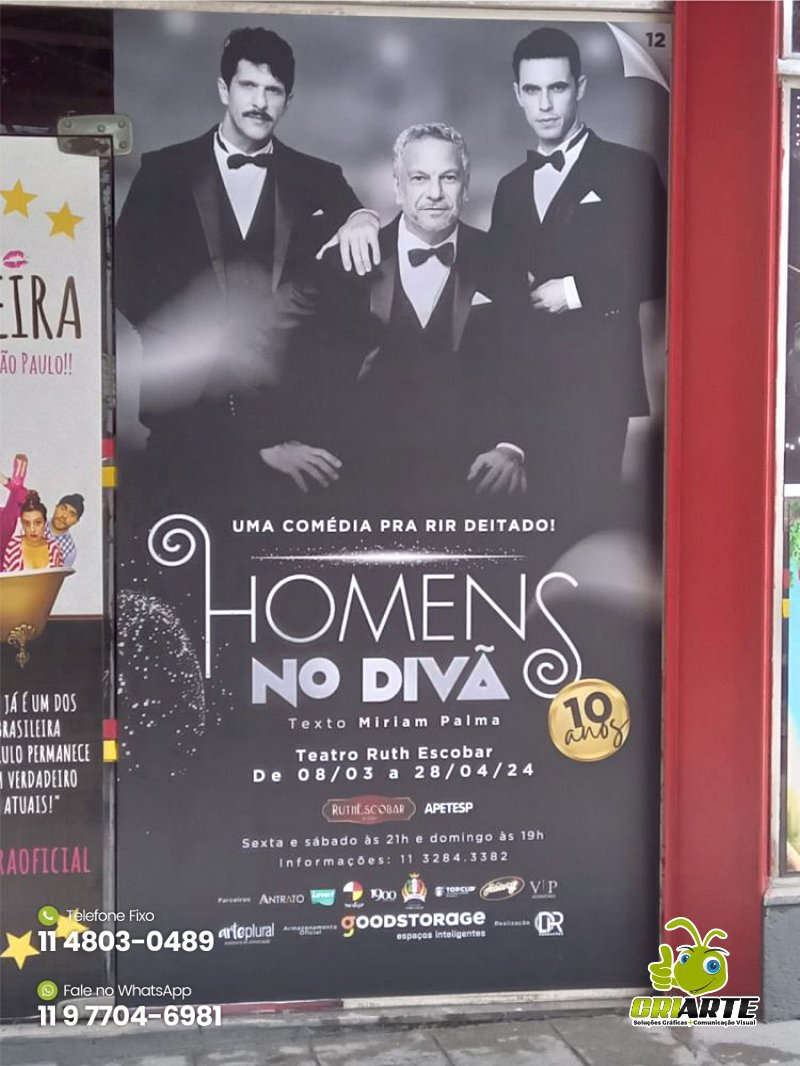 Adesivo promocional de divulgação para Vidro Exemplo 1 | Gráfica Criarte Adesivo promocional de divulgação para Vidro Exemplo 1 | Gráfica Criarte