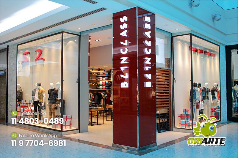 Corte Laser de Letras para Loja de Shopping Exemplo 2 | Gráfica Criarte Corte Laser de Letras para Loja de Shopping Exemplo 2 | Gráfica Criarte