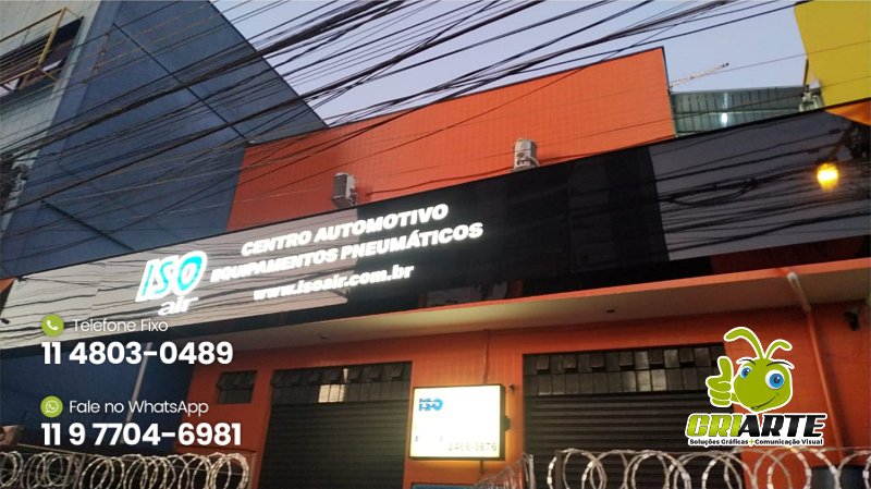 Corte Laser e Iluminação de Fachada em LED | Gráfica Criarte Corte Laser e Iluminação de Fachada em LED | Gráfica Criarte
