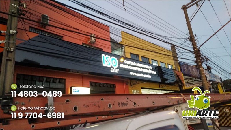 Corte Laser e Iluminação de Fachada em LED Exemplo 1 | Gráfica Criarte Corte Laser e Iluminação de Fachada em LED Exemplo 1 | Gráfica Criarte