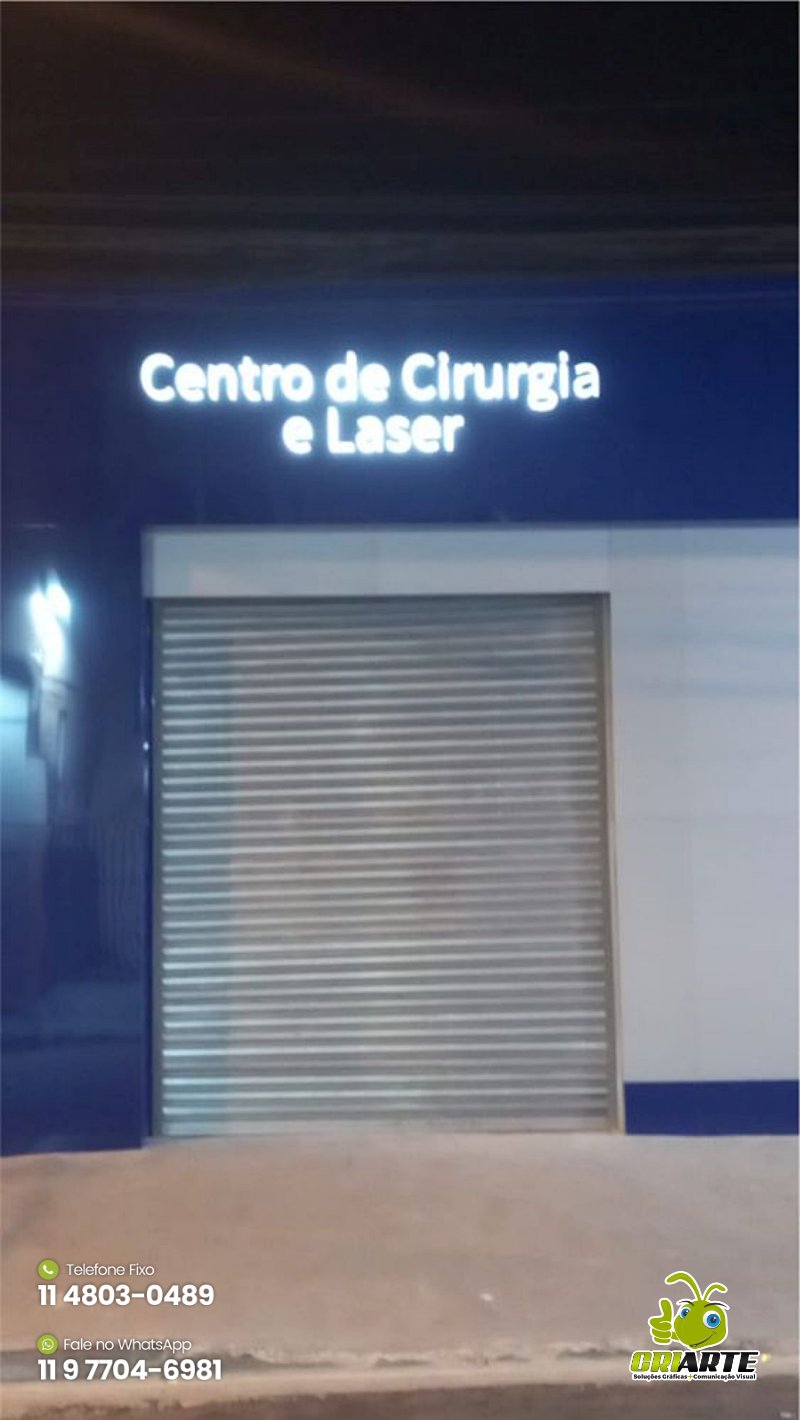 Corte Laser em ACM com Iluminação Interna | Gráfica Criarte