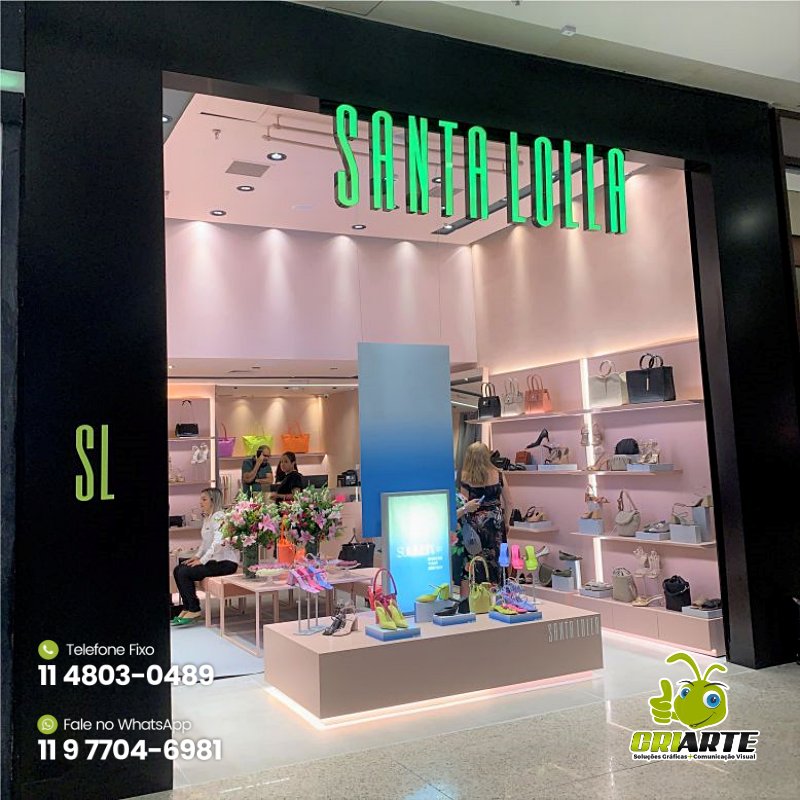 Fabricação de Letra Caixa para Loja de Shopping | Gráfica Criarte Fabricação de Letra Caixa para Loja de Shopping | Gráfica Criarte