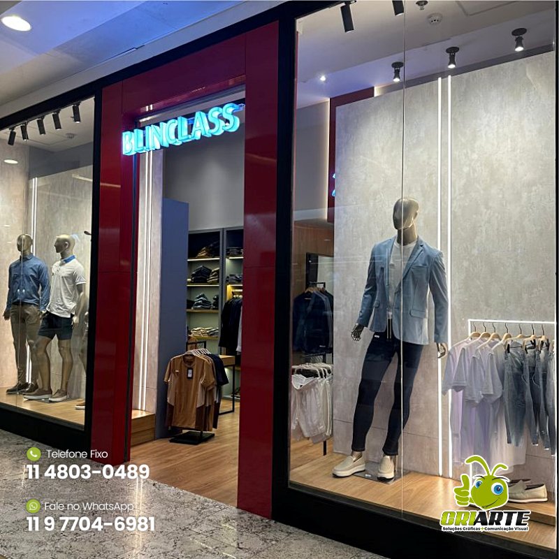 Fabricação de Letra Caixa para Loja de Shopping Exemplo 3 | Gráfica Criarte Fabricação de Letra Caixa para Loja de Shopping Exemplo 3 | Gráfica Criarte