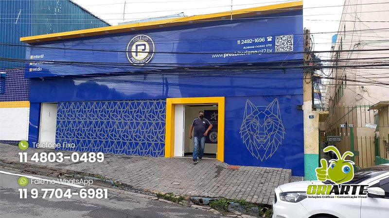 Fachada de ACM para Escola em Guarulhos Exemplo 1 | Gráfica Criarte Fachada de ACM para Escola em Guarulhos Exemplo 1 | Gráfica Criarte