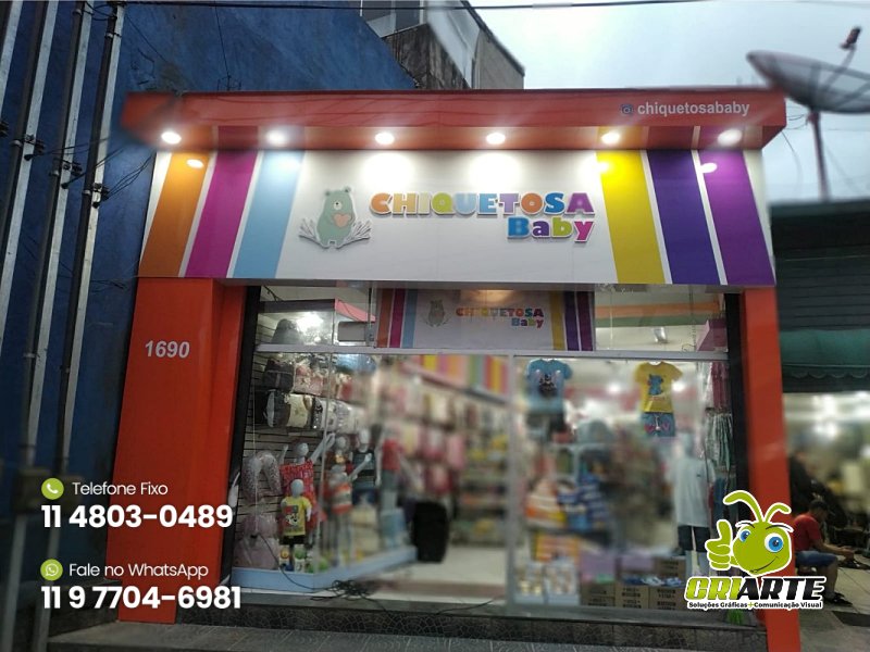 Fachada de ACM para Loja Infantil Exemplo 1 | Gráfica Criarte Fachada de ACM para Loja Infantil Exemplo 1 | Gráfica Criarte