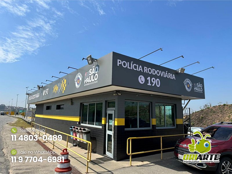 Fachada de ACM para Posto na Estrada | Gráfica Criarte Fachada de ACM para Posto na Estrada | Gráfica Criarte