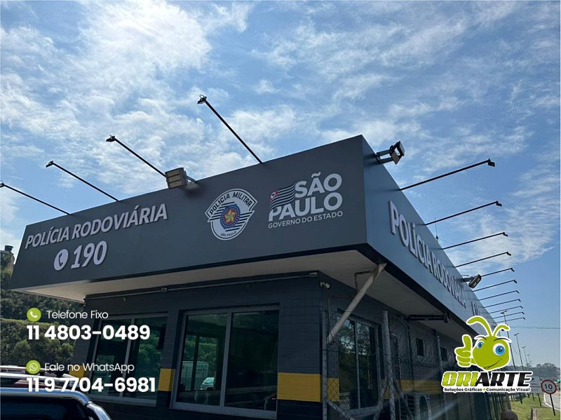 Fachada de ACM para Posto na Estrada Exemplo 2 | Gráfica Criarte Fachada de ACM para Posto na Estrada Exemplo 2 | Gráfica Criarte