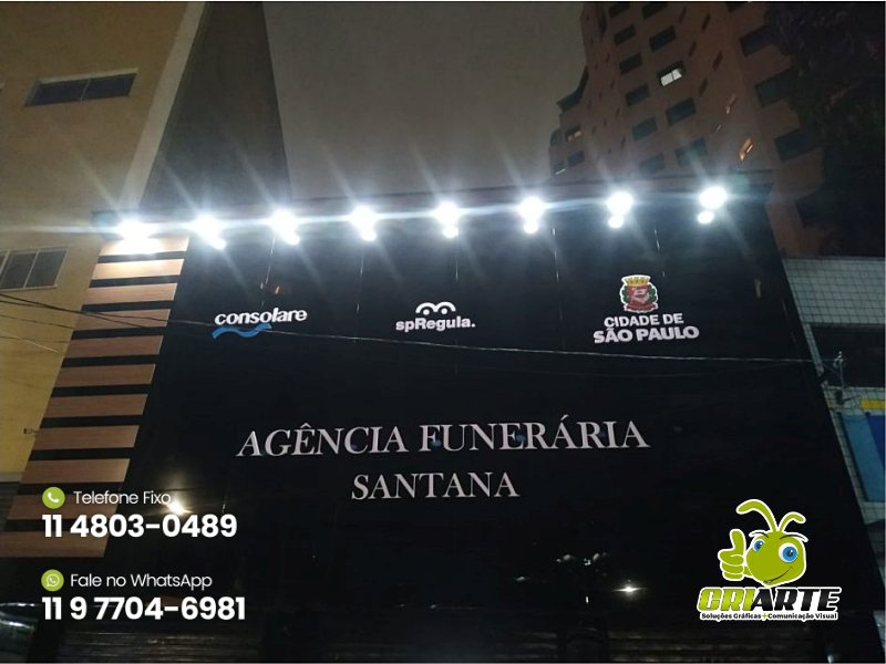 Fachada de Agência Funerária da Prefeitura | Gráfica Criarte