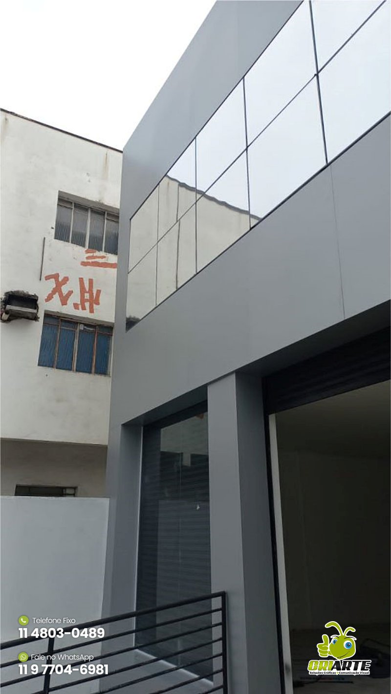Fachada de Revestimento em ACM Prata Exemplo 2 | Gráfica Criarte Fachada de Revestimento em ACM Prata Exemplo 2 | Gráfica Criarte