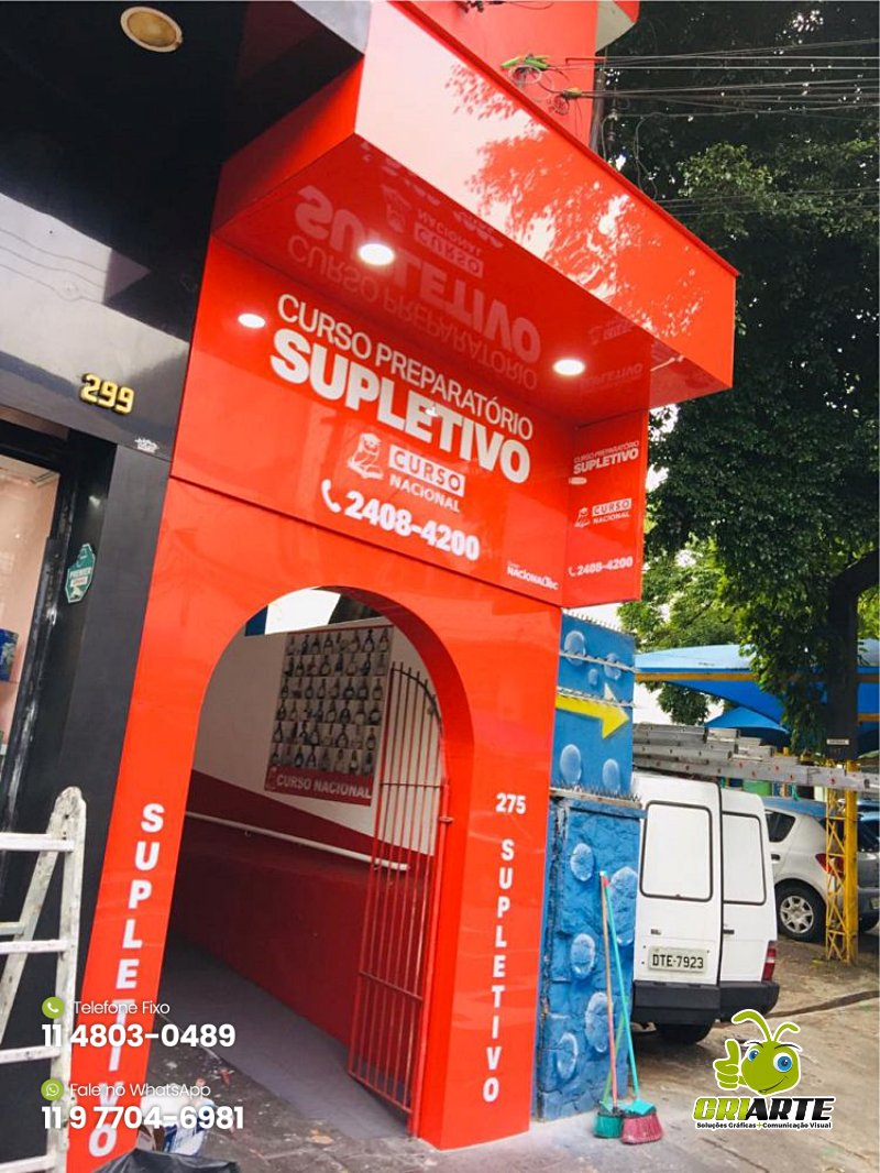 Fachada em ACM para Escola no Centro de Guarulhos | Gráfica Criarte Fachada em ACM para Escola no Centro de Guarulhos | Gráfica Criarte