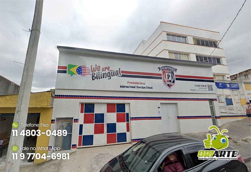 Fachada para Escola Bilingue | Gráfica Criarte Fachada para Escola Bilingue | Gráfica Criarte