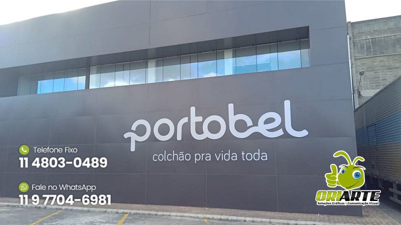 Fachada Revestida em ACM para Loja de Colchão | Gráfica Criarte Fachada Revestida em ACM para Loja de Colchão | Gráfica Criarte