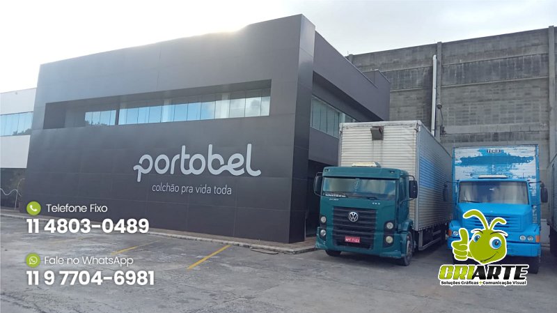 Fachada Revestida em ACM para Loja de Colchão Exemplo 1 | Gráfica Criarte Fachada Revestida em ACM para Loja de Colchão Exemplo 1 | Gráfica Criarte