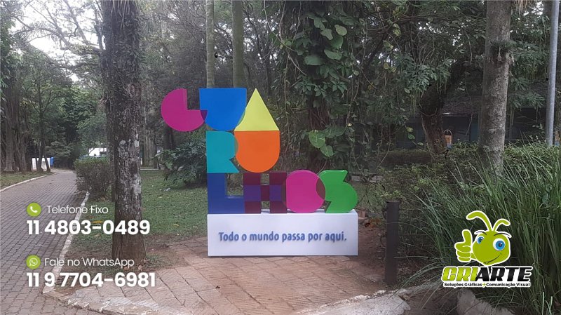 Letras Caixa em Aço Galvanizado para Guarulhos Exemplo 2 | Gráfica Criarte