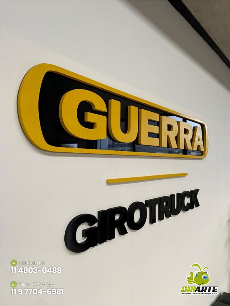 Letras Caixa em Acrílico e PVC para Transportadora | Gráfica Criarte Letras Caixa em Acrílico e PVC para Transportadora | Gráfica Criarte