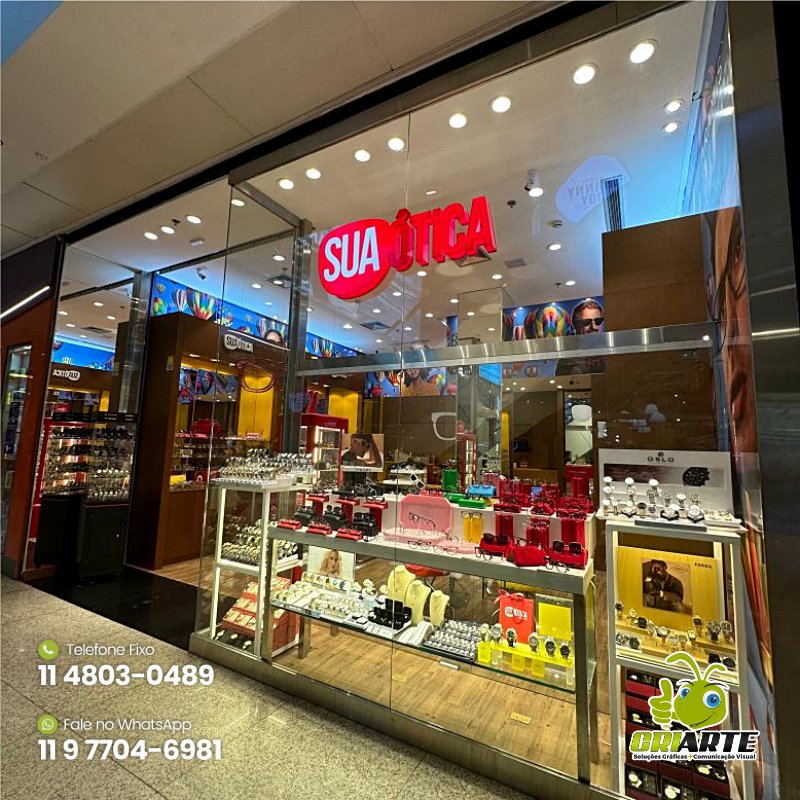 Letras Caixa para Loja em Shopping | Gráfica Criarte Letras Caixa para Loja em Shopping | Gráfica Criarte