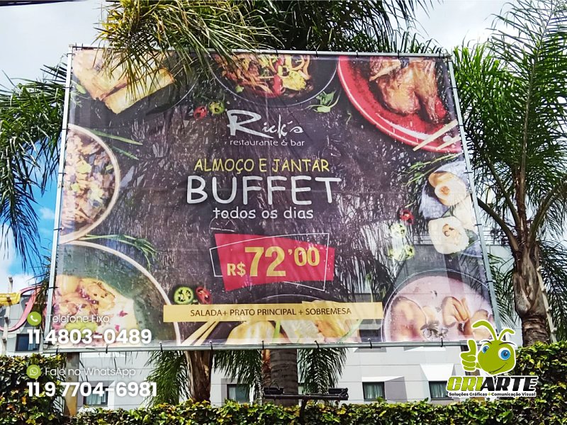 Lona Ortofônica com Impressão para Buffet Exemplo 1 | Gráfica Criarte Lona Ortofônica com Impressão para Buffet Exemplo 1 | Gráfica Criarte