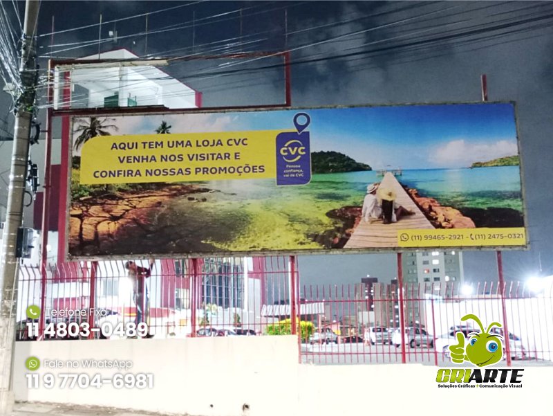 Lona para Outdoor de Divulgação de Agência de Viagem | Gráfica Criarte Lona para Outdoor de Divulgação de Agência de Viagem | Gráfica Criarte