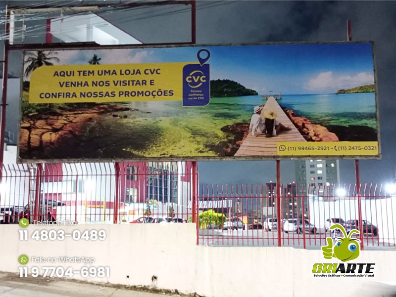 Lona para Outdoor de Divulgação de Agência de Viagem Exemplo 1 | Gráfica Criarte Lona para Outdoor de Divulgação de Agência de Viagem Exemplo 1 | Gráfica Criarte