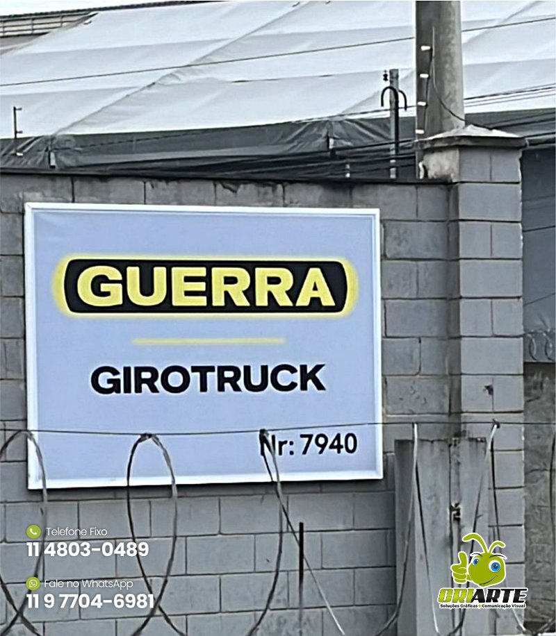 Painéis de Lona para Transportadora Exemplo 1 | Gráfica Criarte Painéis de Lona para Transportadora Exemplo 1 | Gráfica Criarte