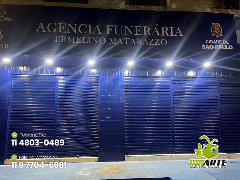 Painel com Marquize Iluminada em LED Exemplo 1 | Gráfica Criarte Painel com Marquize Iluminada em LED Exemplo 1 | Gráfica Criarte