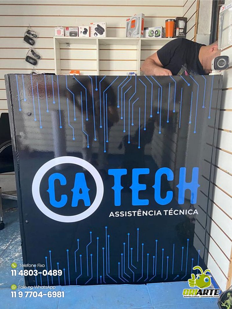 Painel de ACM com Adesivo Personalizado Exemplo 1 | Gráfica Criarte Painel de ACM com Adesivo Personalizado Exemplo 1 | Gráfica Criarte
