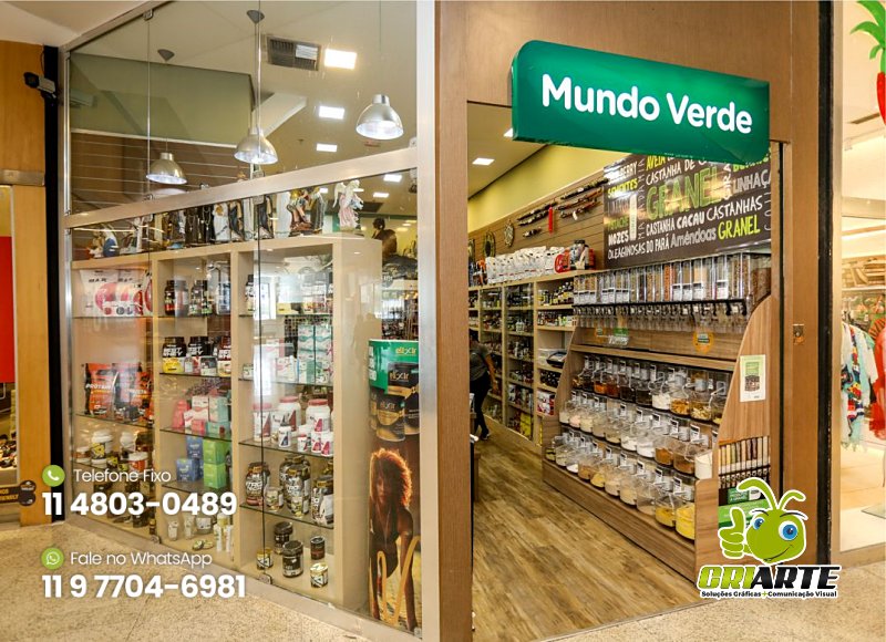 Painel em LED para Fachada de Loja em Shopping Exemplo 2 | Gráfica Criarte Painel em LED para Fachada de Loja em Shopping Exemplo 2 | Gráfica Criarte