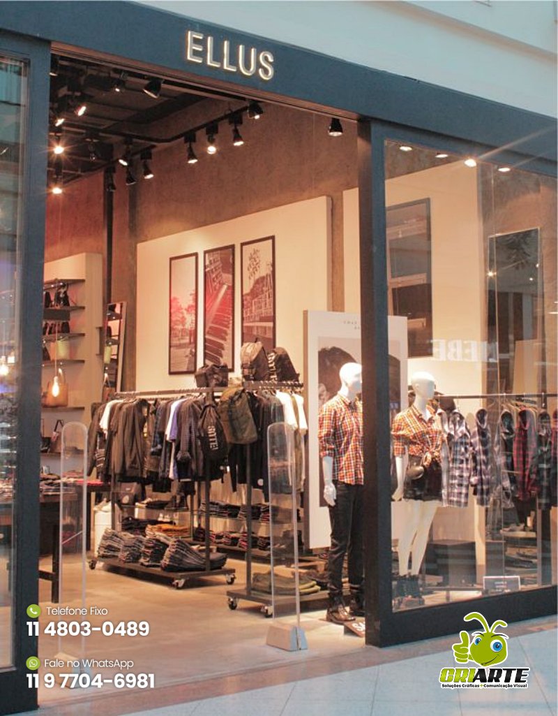 Painel Personalizado para Loja de Shopping | Gráfica Criarte Painel Personalizado para Loja de Shopping | Gráfica Criarte