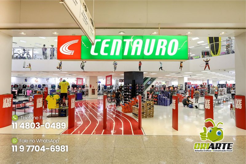 Painel Personalizado para Loja de Shopping Exemplo 1 | Gráfica Criarte