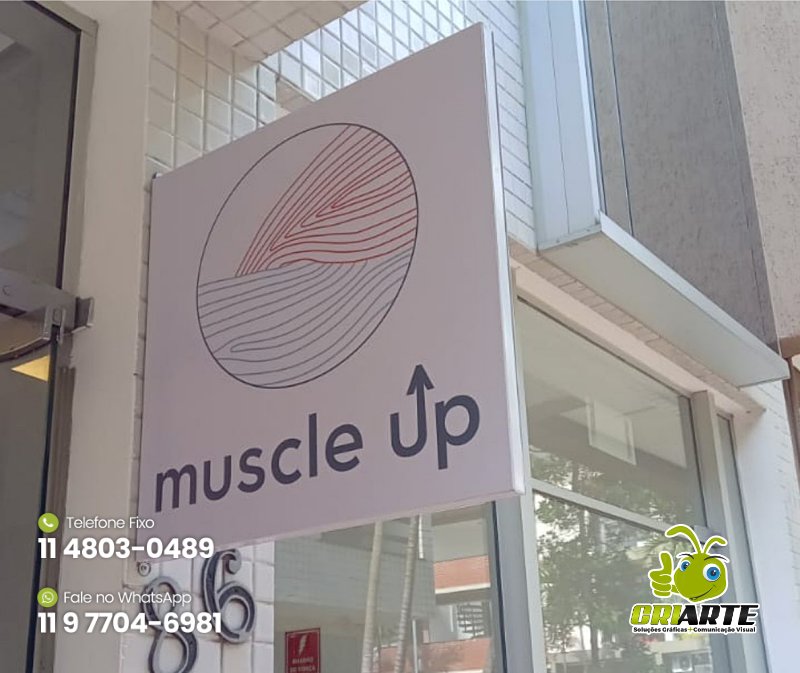 Placa Externa em PVC e Aço para Academia | Gráfica Criarte Placa Externa em PVC e Aço para Academia | Gráfica Criarte