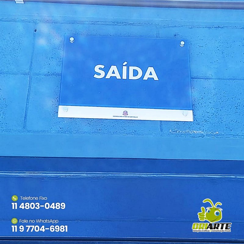Placas de Acrílico para Sinalização | Gráfica Criarte Placas de Acrílico para Sinalização | Gráfica Criarte