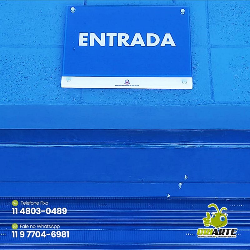 Placas de Acrílico para Sinalização Exemplo 1 | Gráfica Criarte Placas de Acrílico para Sinalização Exemplo 1 | Gráfica Criarte
