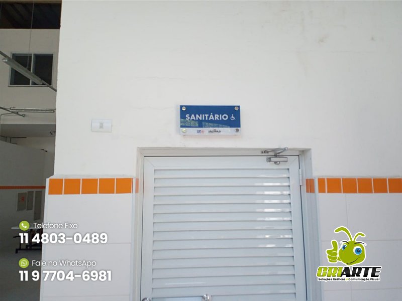 Placas de Acrílico para Sinalização Exemplo 2 | Gráfica Criarte Placas de Acrílico para Sinalização Exemplo 2 | Gráfica Criarte