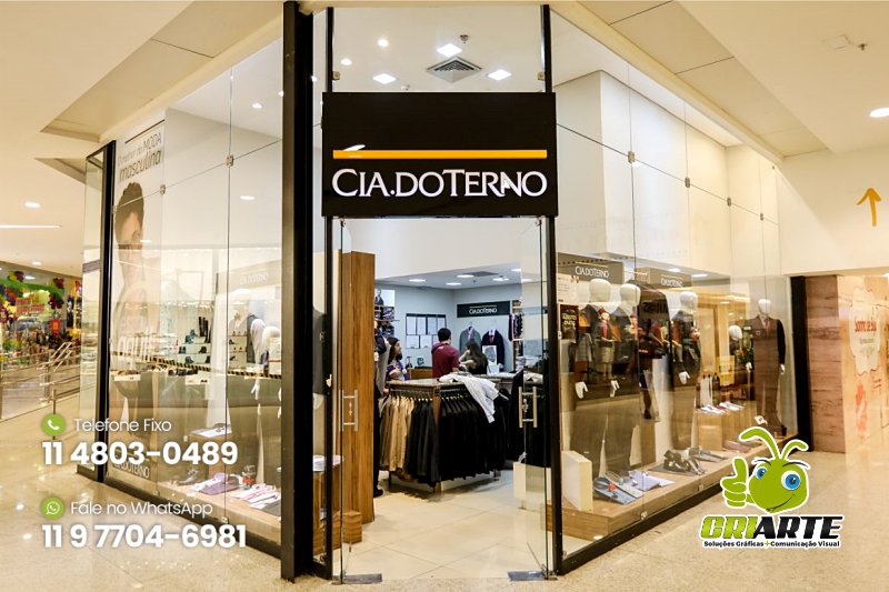 Placas para Loja de Shopping | Gráfica Criarte Placas para Loja de Shopping | Gráfica Criarte