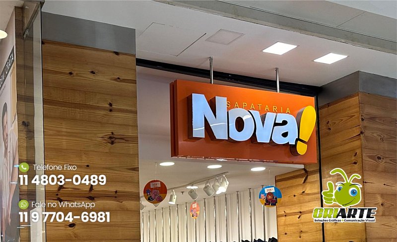 Placas para Loja de Shopping Exemplo 1 | Gráfica Criarte Placas para Loja de Shopping Exemplo 1 | Gráfica Criarte