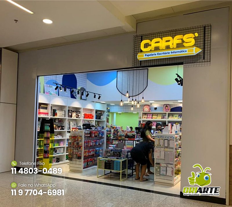 Placas para Loja de Shopping Exemplo 2 | Gráfica Criarte Placas para Loja de Shopping Exemplo 2 | Gráfica Criarte