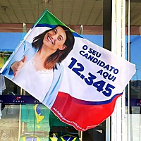 Bandeira em Tecido Personalizada | Gráfica Criarte