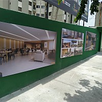 Painel de ACM com Imagens para Stand de Lançamento | Gráfica Criarte