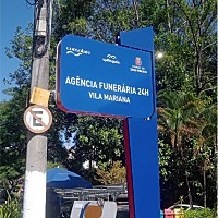 Totem em ACM para Agência Funerária | Gráfica Criarte